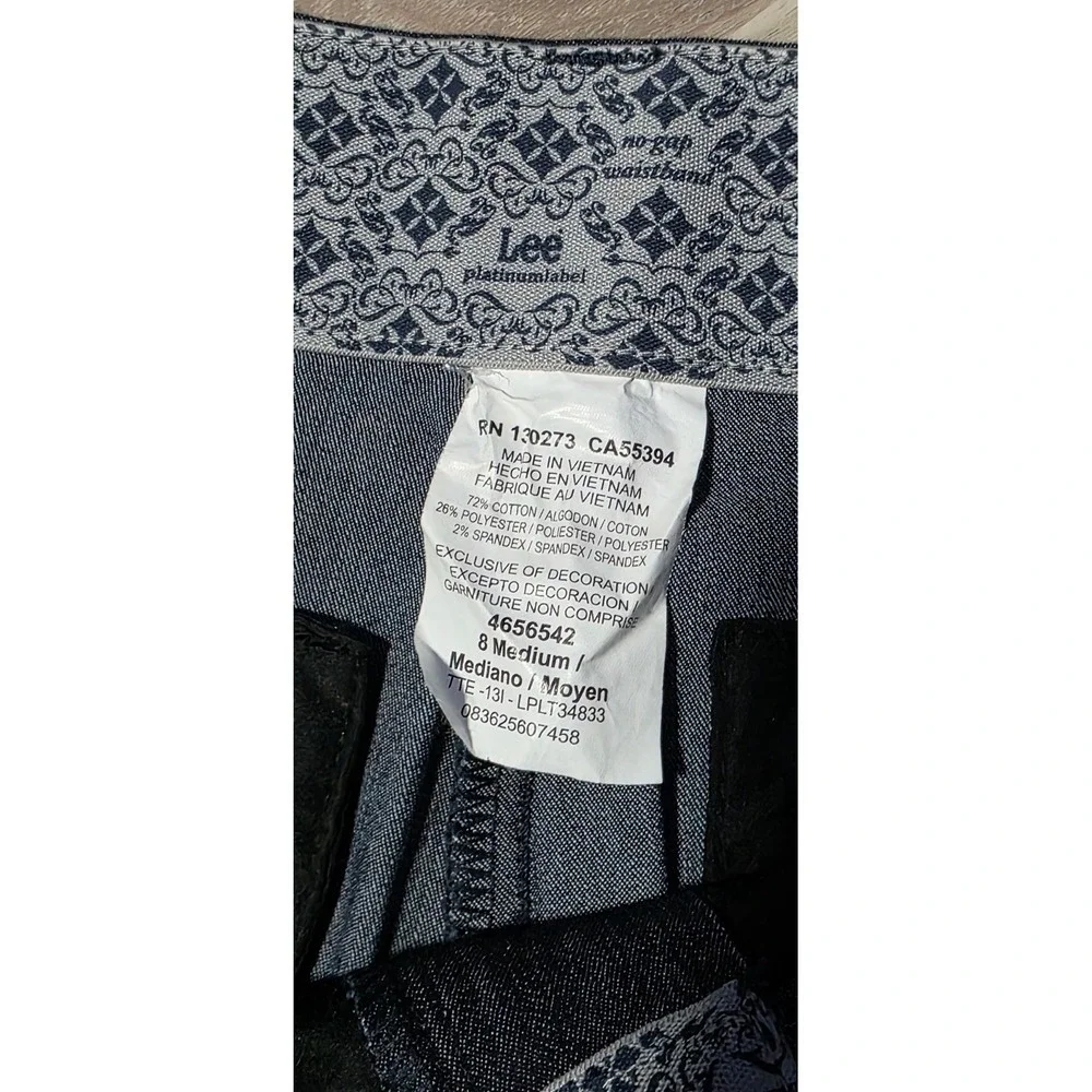 Lee‎ Platinum Label Mid Rise Straight Women's Jeans Dark Blue Denim Stretch